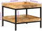 vidaXL - Bijzettafel - 55x55x45 - cm - Massief - Hout - Ruw - Mango