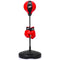 Coast Kinderboksset - Verstelbare Boksbalhouder 81–123,5 cm - Handschoenen en Pomp - Zwart/Rood