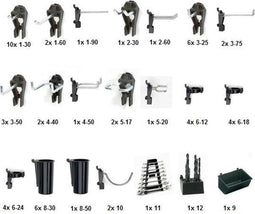 Raaco Super Clip Set - 84 stuks - Accessoires voor Super Clip Gereedschapsborden