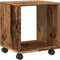 vidaXL - Rolkast - 37x33x42,5 - cm - bewerkt - hout - oud - houtkleurig