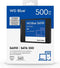 Western Digital Blue SA510 - Interne SSD - 500GB - 2.5 Inch - SATA III - Leessnelheid 560 MB/s - Schrijfsnelheid 510 MB/s