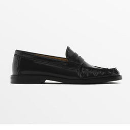 Massimo Dutti Loafer met bandje zwart mt 39