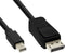 Nedis CCGP37400BK20 - Mini DisplayPort naar DisplayPort kabel - 200cm - Zwart