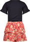 Le Chic SILA C302-5894 - Meisjes Jurk - Bloemenprint - Maat 128