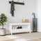 vidaXL - Halbankje - 100x28x45 - cm - massief - grenenhout - wit