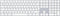 Apple Magic Keyboard - Draadloos Toetsenbord met Numeriek Toetsenblok - QWERTY - Aluminium (Internationaal Engels)