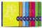 Notitieboekje Lamela 4X4 4MM 50 Lakens 10 Stuks Roosterbladen A4 Multicolour (10 Onderdelen)