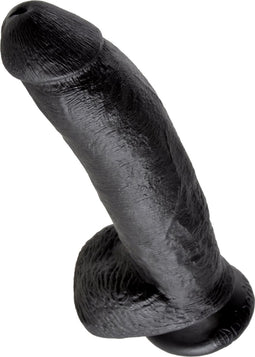 Pipedream King Cock realistische dildo Cock - With Balls zwart - 9 inch