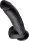 Pipedream King Cock realistische dildo Cock - With Balls zwart - 9 inch