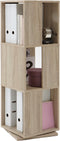 FMD Draaikast open ontwerp 34x34x108 cm eikenkleurig