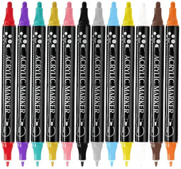Roegaarden Acrylstiften Set - 36 Stuks - Fijne Punt - Multi Surface