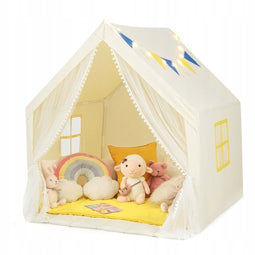 Coast Kinderspeeltent - Sterverlichting - Wasbare Mat - 122 x 105 x 125 cm - Beige