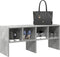 vidaXL - Schoenenrek - stapelbaar - 89,5x30x40 - cm - betongrijs