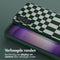 Selencia Hoesje Geschikt voor Samsung Galaxy S23 FE Hoesje Met Koord - Selencia Siliconen design hoesje met afneembaar koord - Groen / Irregular Check Green