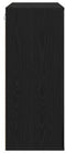 vidaXL - Wandkast - Zwart - Eiken - 80x33x80 - cm - Engineered - Wood