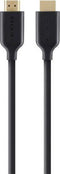 Belkin HDMI - High-Speed HDMI-kabel met Ethernet - 4K resolutie - 2m Zwart