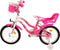 Volare Lovely Kinderfiets - Meisjes - 16 inch - Roze Wit - Twee Handremmen