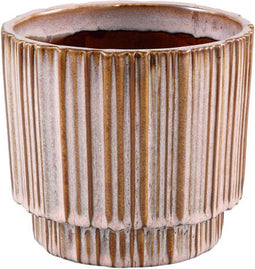 PTMD Zadix Ronde Bloempot - H16 x Ø17 cm - Keramiek - Roze