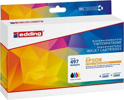 Edding EDD-497 - Multi-verpakking inktcartridges - Zwart Cyaan Magenta Geel - (4 stuks)