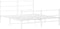 vidaXL - Bedframe - met - hoofd- - en - voeteneinde metaal - wit - 160x200 - cm