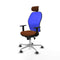 Piqueras y Crespo 1D086G2 - Bureaustoel - Hoofdsteun verstelbaar - Blauw Bruin