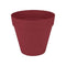 Bloempot - Elho - Loft Urban Round - Wheels 50 - Rood - L 49 x B 48,5 x H 45 cm - Buiten - 100% g...