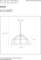 Lucide DIKRA - Hanglamp - Ø 40 cm - 1xE27 - Dimbaar - Zwart