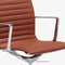 Furnicher Akira bureaustoel - Leren zitting - Chroom frame - In hoogte verstelbaar - Draaibaar - Cognac