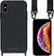iMoshion Hoesje Geschikt voor iPhone Xs / X Hoesje Met Koord - iMoshion Color Backcover met koord - Nylon Strap - Zwart