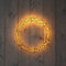 Licht Krans - Krans Zwart 56x6cm/1200 Led Klassiek Warm - 5M AANLOOPSNOER