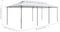 vidaXL - Prieel - met - gordijnen - 180g/m² - 600x298x270 - cm - wit