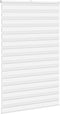 vidaXL - Zebra - rolgordijn - 140x200 - cm - stofbreedte - 135,9cm - polyester - wit