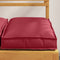 vidaXL - Palletkussens - voor - Zitplaatsen - - - 4 - stuks - - - Wijnrood - - - 40x40x8 - cm - - - Oxford - Stof