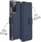 Accezz Hoesje Geschikt voor Samsung Galaxy S20 FE Hoesje Met Pasjeshouder - Accezz Xtreme Wallet Bookcase - Donkerblauw