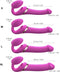 Strap-On-Me - Vibrerende Strapless Strap-on Voorbinddildo Met Luchtdruk Stimulatie - Roze