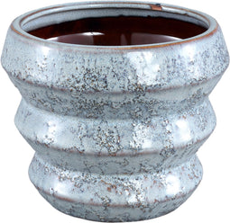 PTMD Bloempot Aquer - 19x19x15 cm - Keramiek - Blauw