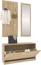 vidaXL - Schoenenkastset - 3-in-1 - bewerkt - hout - sonoma - eikenkleurig