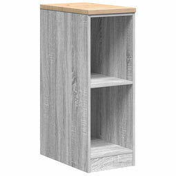 vidaXL - Garagekast - 30x51x85 - cm - massief - grenenhout - grijs - sonoma