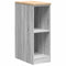 vidaXL - Garagekast - 30x51x85 - cm - massief - grenenhout - grijs - sonoma