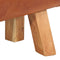 vidaXL - Gymbok - 110 - cm - echt - leer - bruin