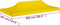 vidaXL Partytentdak - 270 g/m² - 6x3 m - Geel
