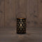 Anna Collection Led sfeer lantaarn - zwart met goud - B12 x H19 cm