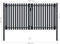 vidaXL - Poort - dubbel - 306x150 - cm - staal - antraciet