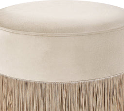 VIRGINIA - Poef - Taupe - 36 cm - Fluweel