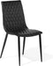 MONTANA - Eetkamerstoel - Zwart - Kunstleer