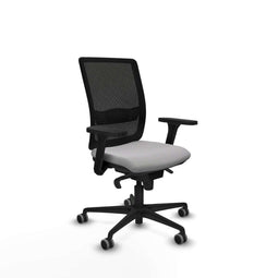 Piqueras y Crespo 3D036G0 - Bureaustoel - Verstelbare hoogte met armleuning - Lichtgrijs