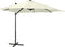 vidaXL - Zweefparasol - met - paal - en - LED-verlichting - 300 - cm - groen