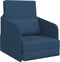 vidaXL - Vloersofa - Bed - 2-in-1 - Blauw - 65x80x83 - cm - Stof