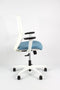Linea Tekna White 01 - Bureaustoel - Ergonomisch EN1335 -Multi verstelbaar- Wit/Blauw
