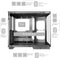 Mars Gaming MC-MIRAGE - ATX Semi-toren doos - Ingebouwd display - Wit